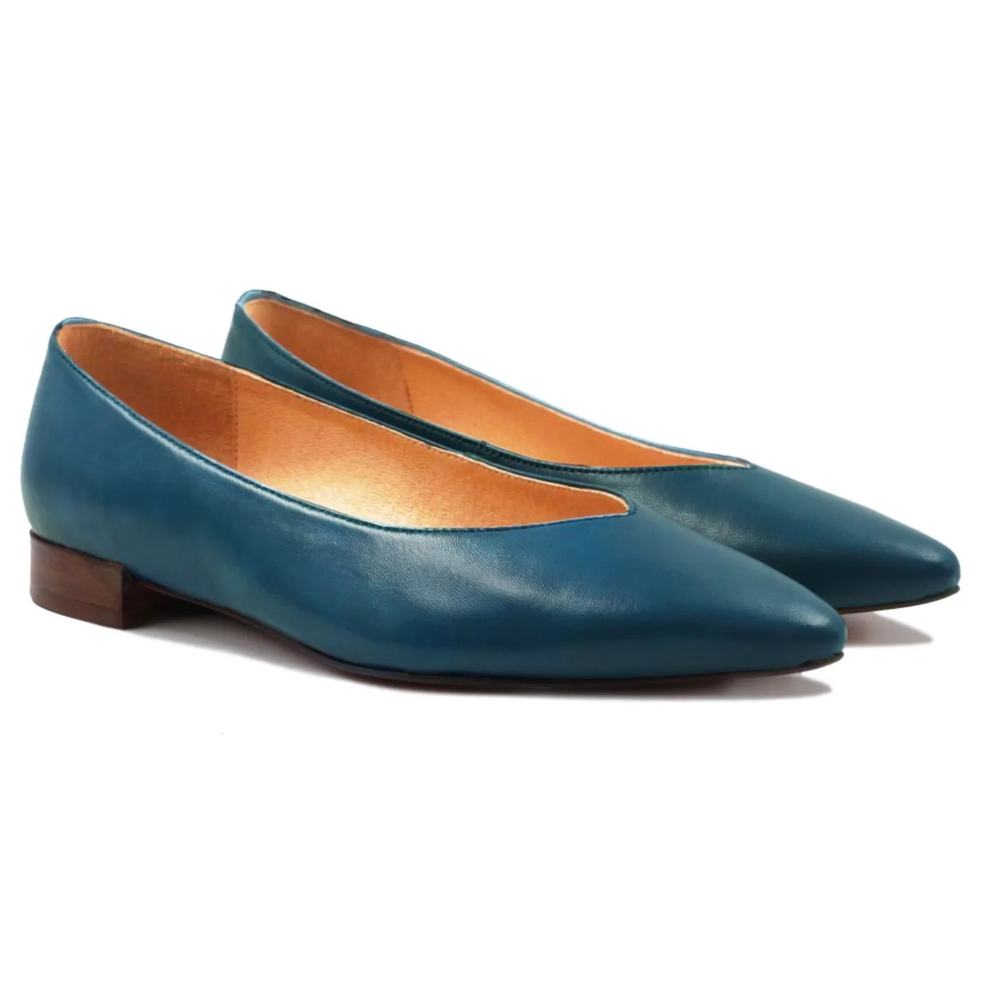 Ballerines & Slippers-JULES & JENN Ballerines Cuir Bleu