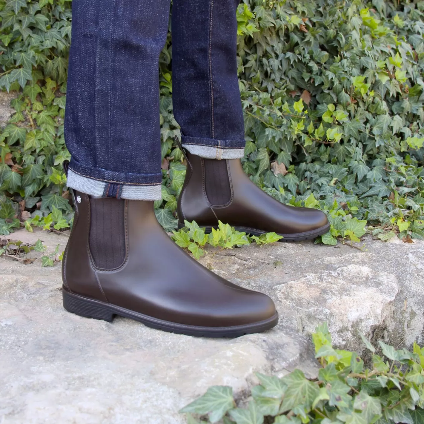 Boots-JULES & JENN Boots De Pluie Marron