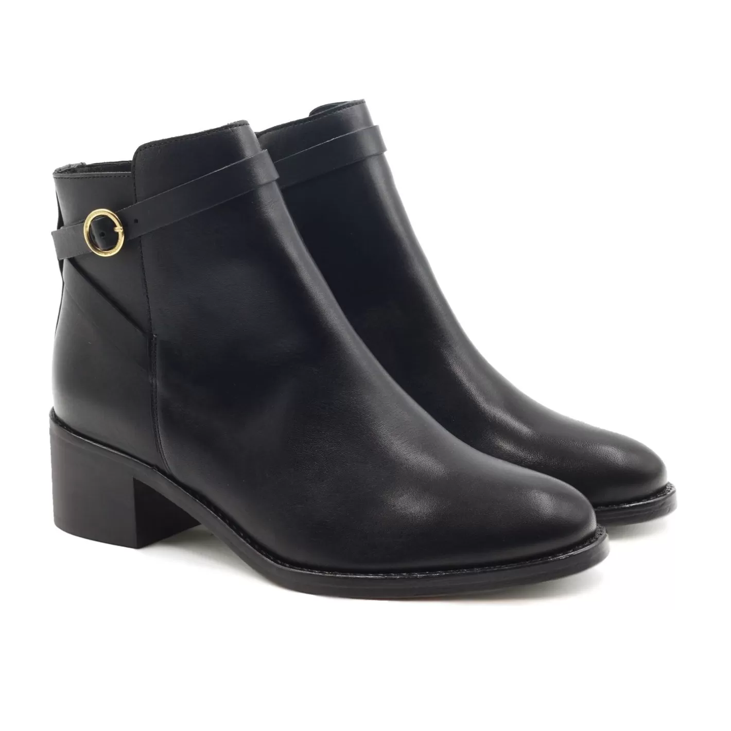 Bottines & Bottes-JULES & JENN Bottines Cavalieres Cuir Noir