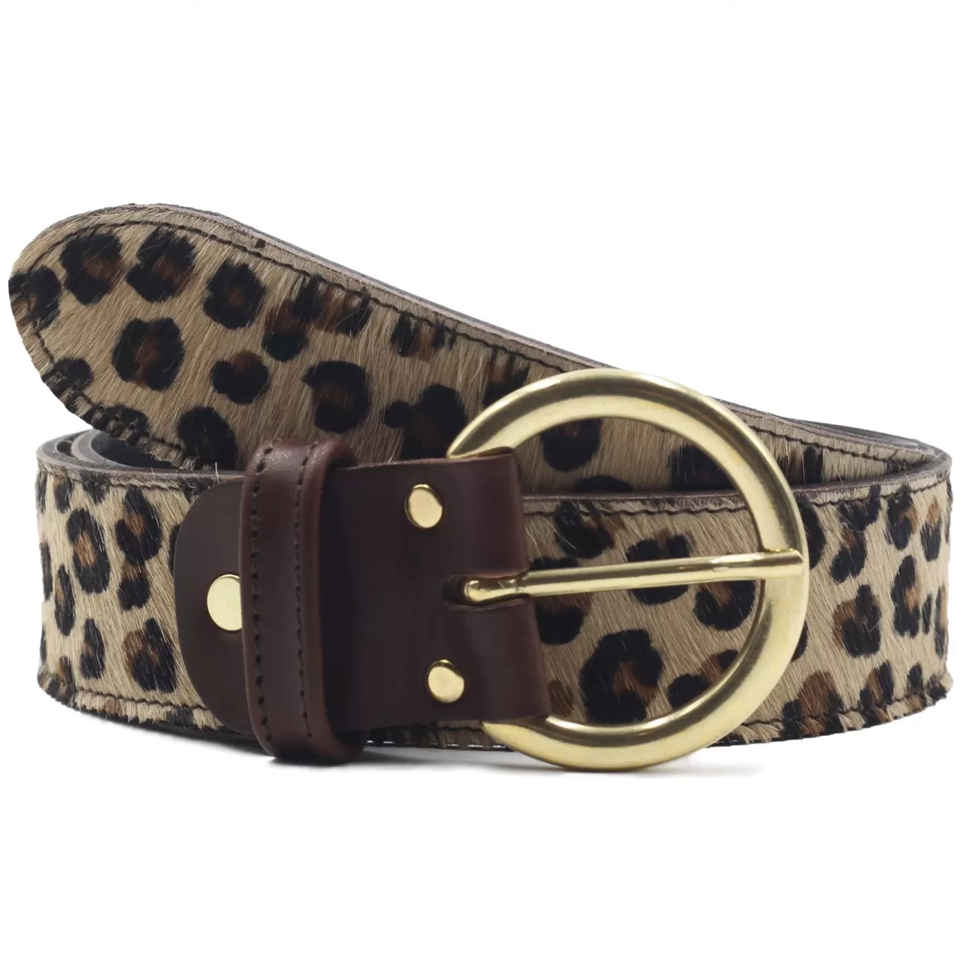 Ceintures-JULES & JENN Ceinture Boheme Cuir Leopard