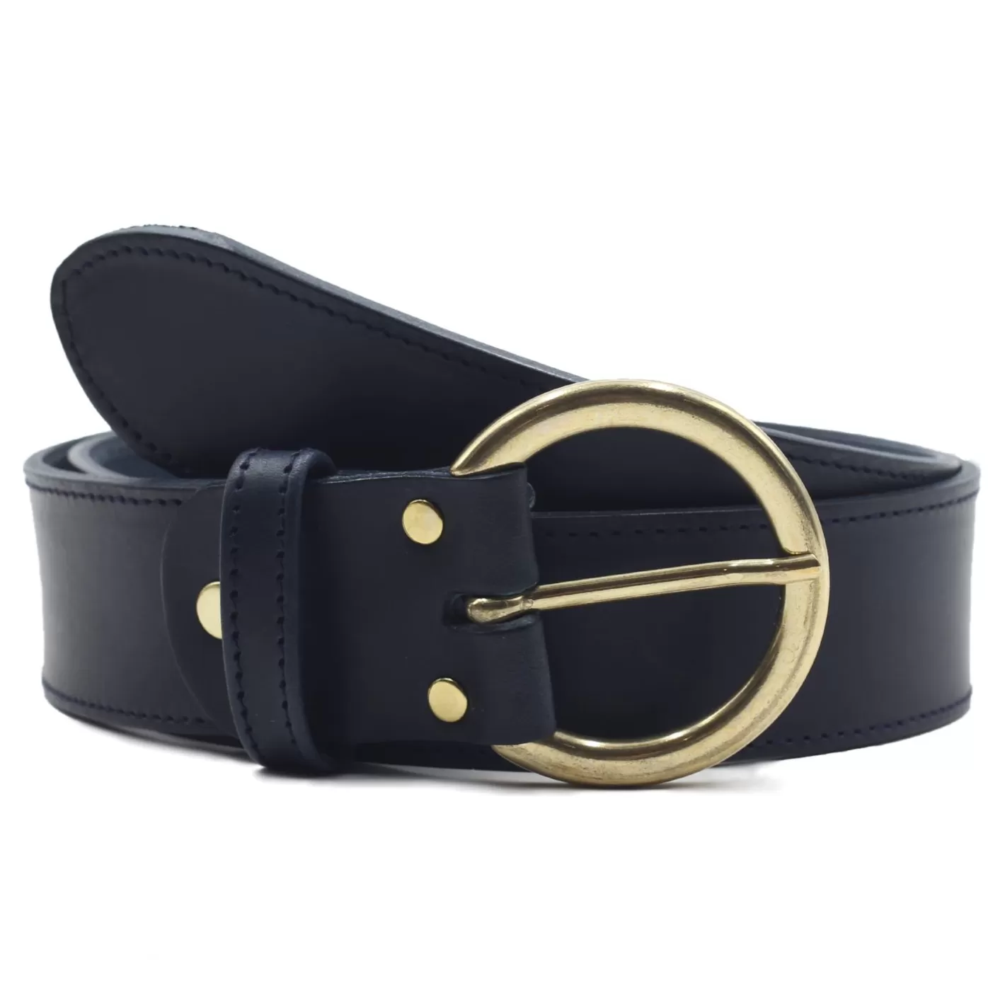 Ceintures-JULES & JENN Ceinture Boheme Cuir Bleu