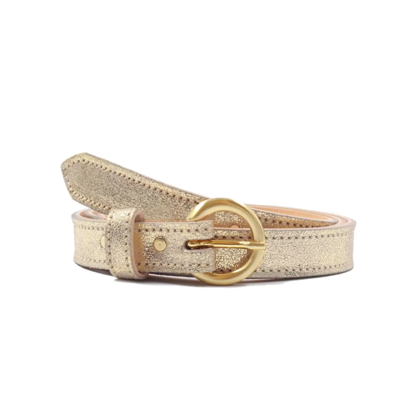 Ceintures-JULES & JENN Ceinture Boucle D'Or Cuir Dore