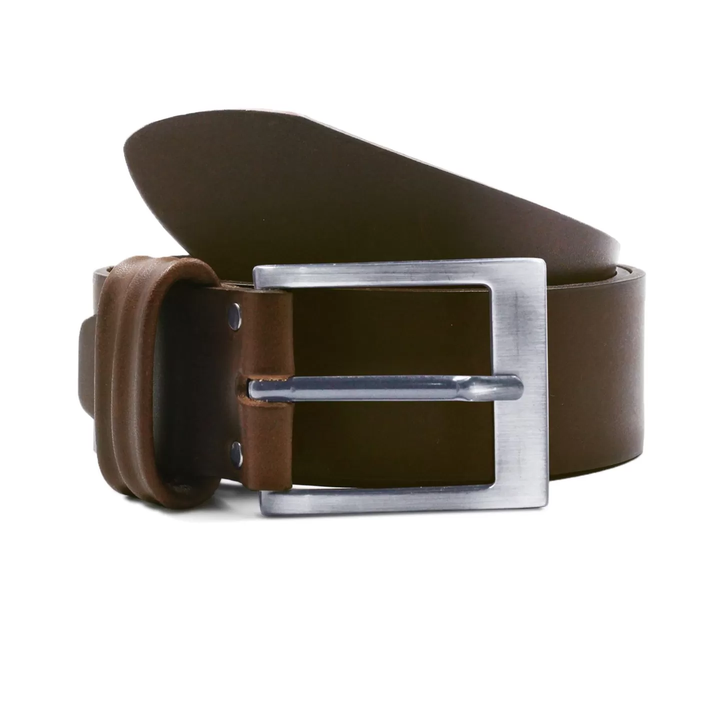 Ceintures-JULES & JENN Ceinture Casual Cuir Marron