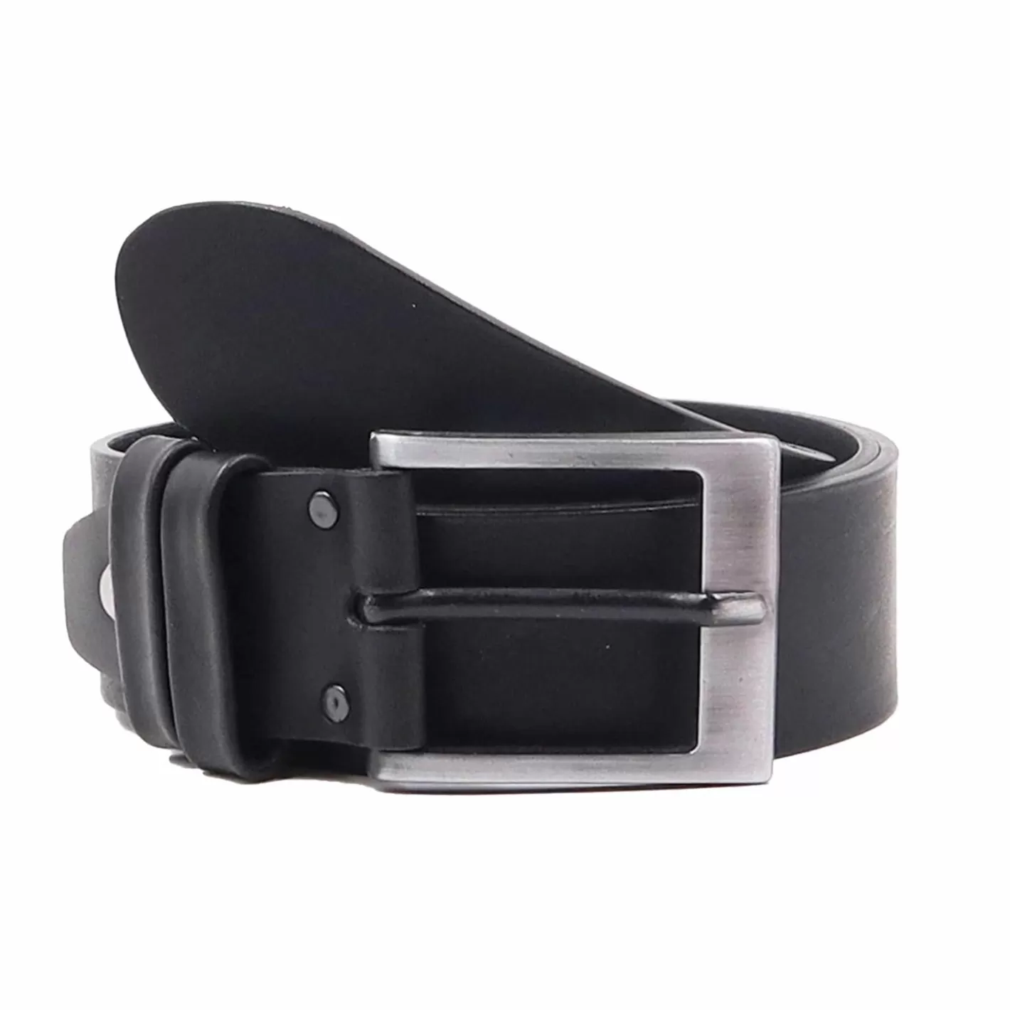 Ceintures-JULES & JENN Ceinture Casual Cuir Noir