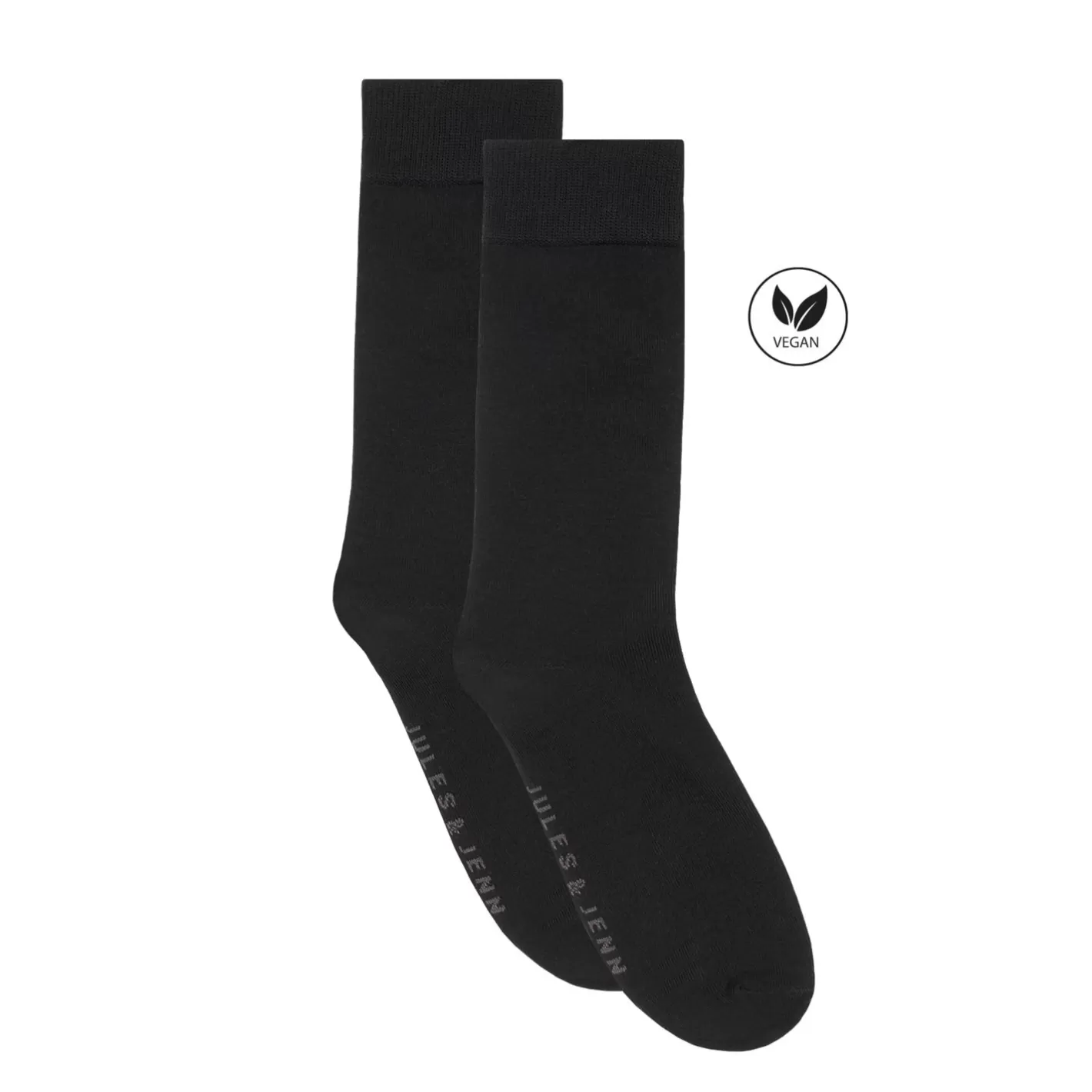 Chaussettes-JULES & JENN Chaussettes Fil D'Ecosse Noir