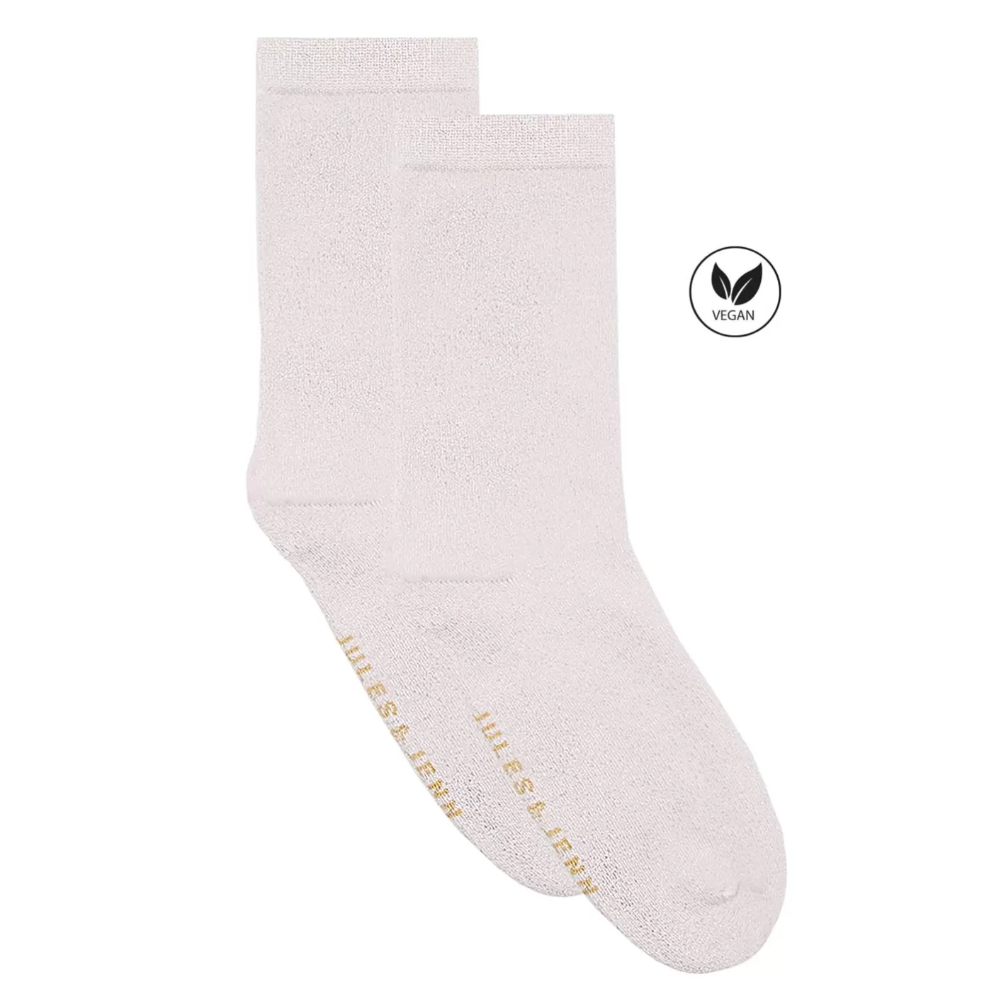 Chaussettes-JULES & JENN Chaussettes Lurex Blanc Argente Blanc/Argente