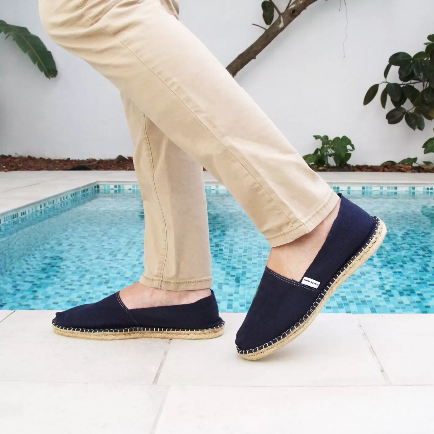 Espadrilles-JULES & JENN Espadrilles Toile Coton Bleu