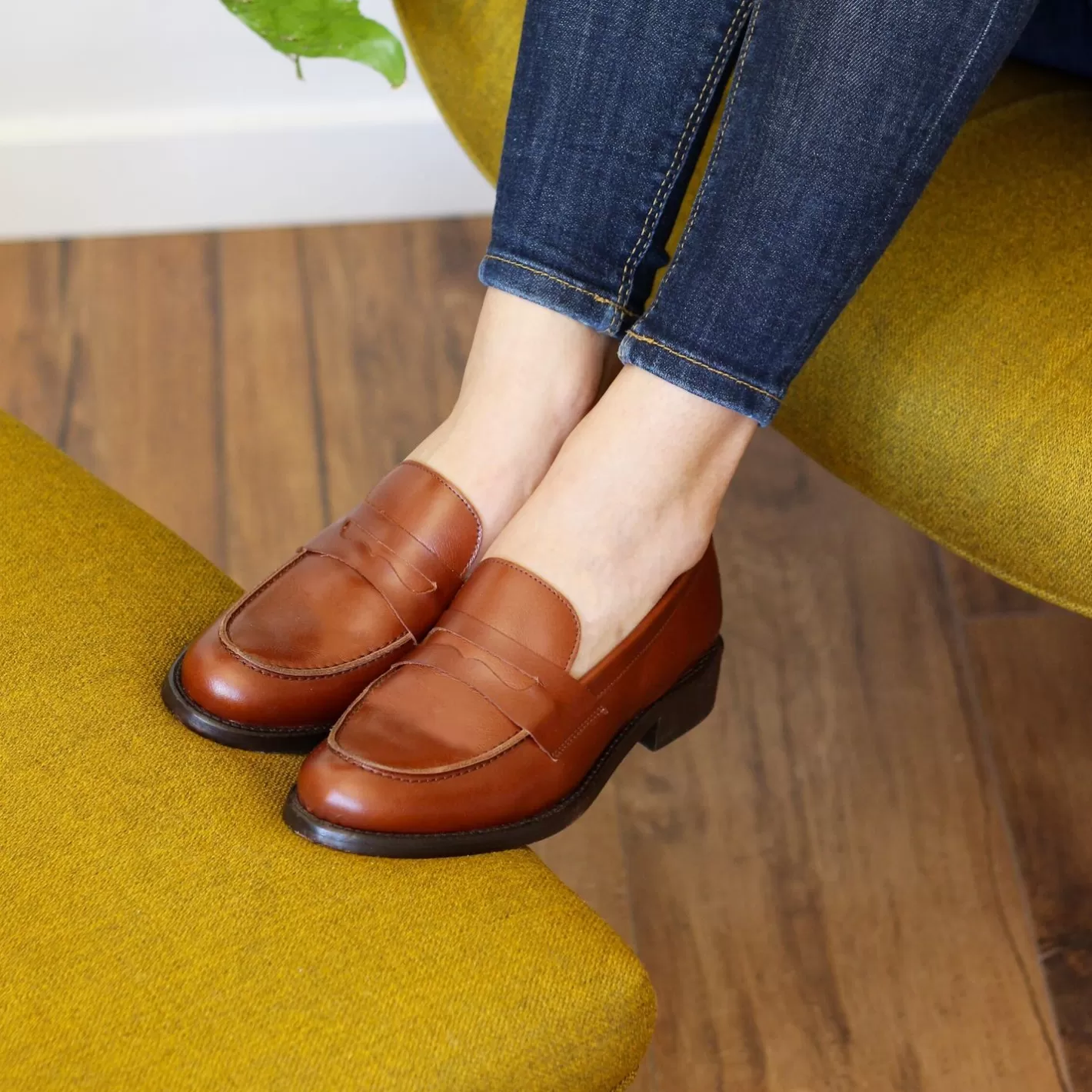 Mocassins & Derbies-JULES & JENN Mocassins Cuir Camel