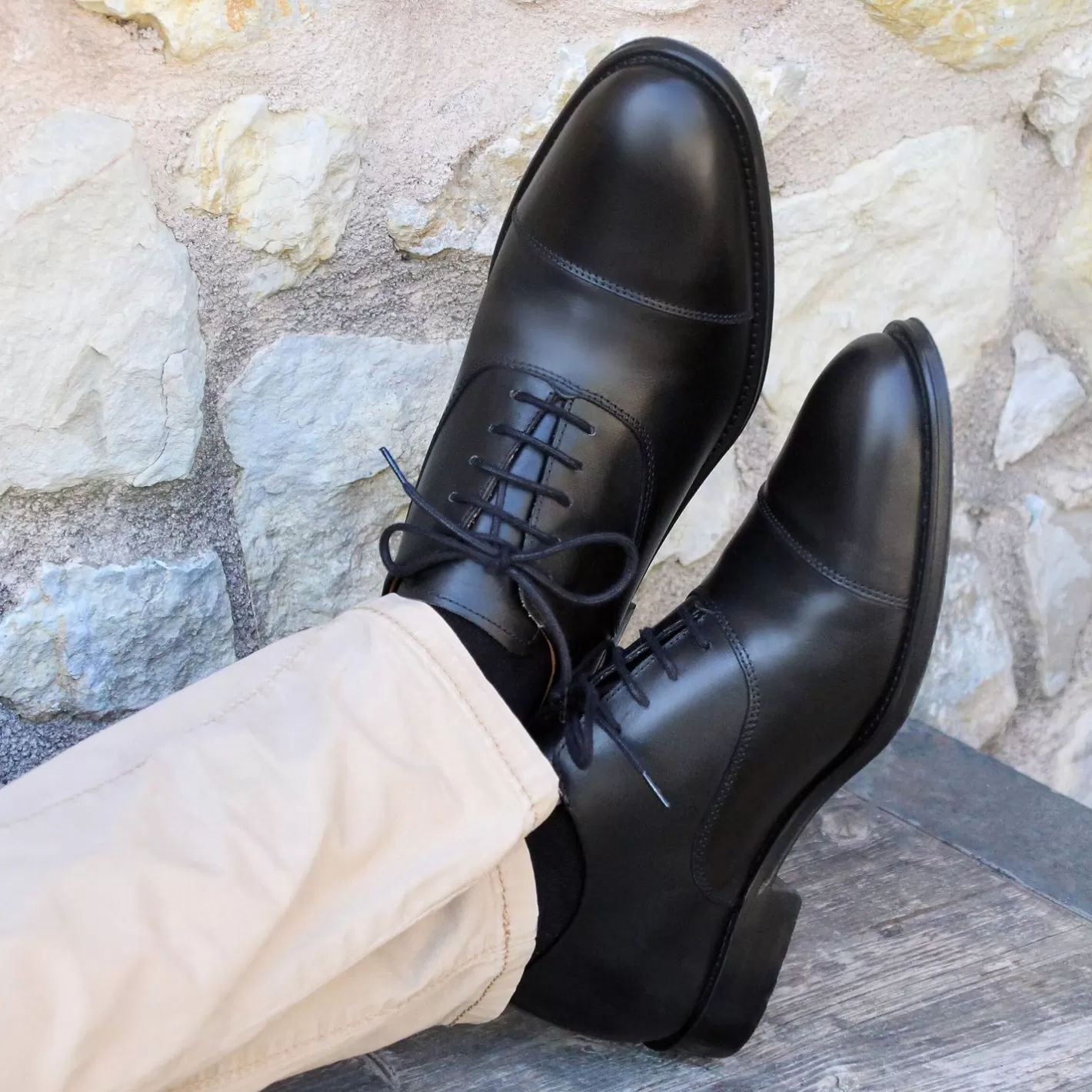 Richelieus & Derbies-JULES & JENN Richelieu Oxford Cuir Noir