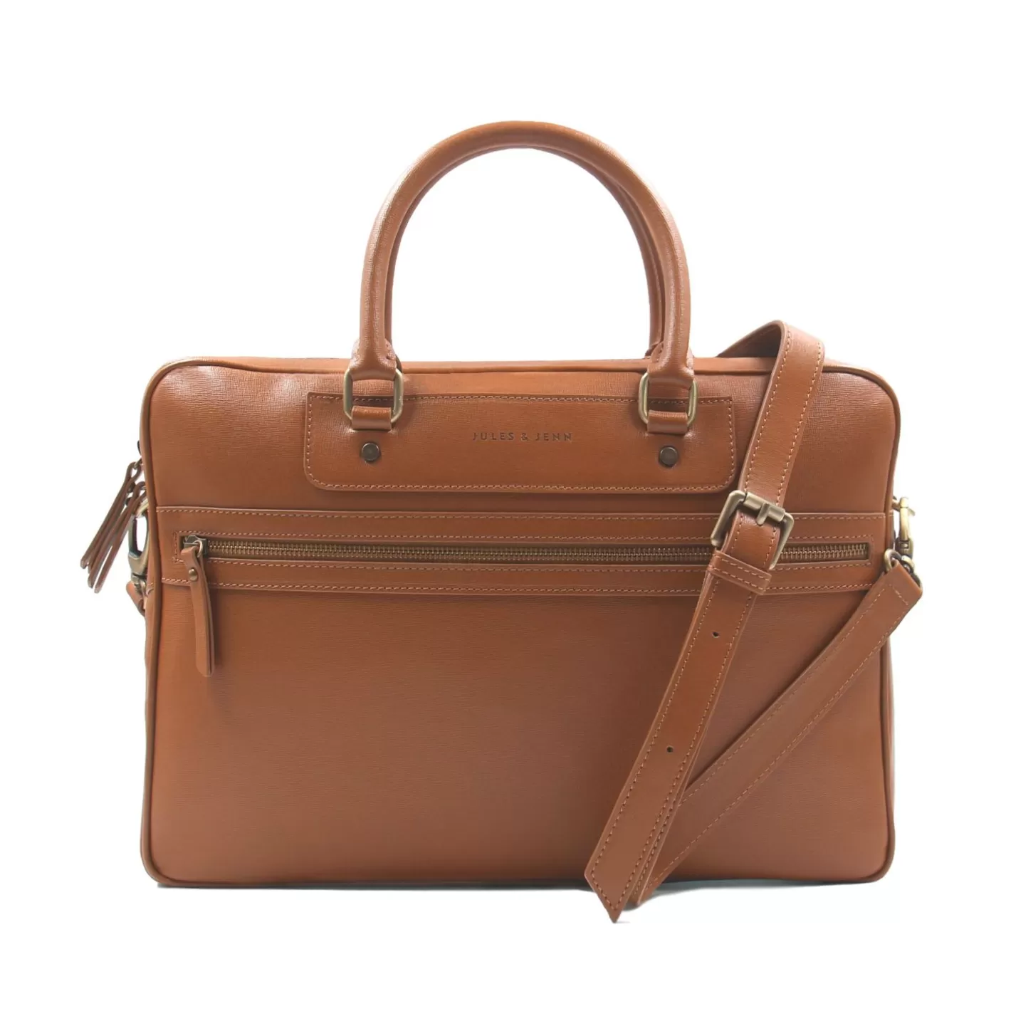 Sacs-JULES & JENN Sacoche Cuir Grave Cognac